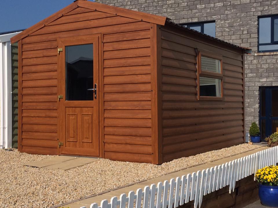 Wood Effect Steel Sheds for Sale in Ireland