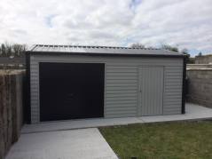 20x13 Steel Garage with roll up door