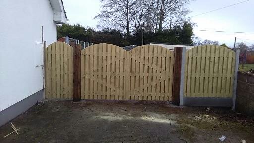 Double Sided Arch Picket Gates.