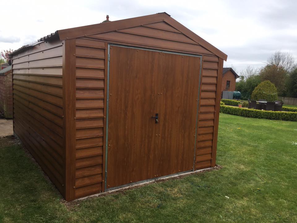Wood Effect Steel Sheds for Sale in Ireland